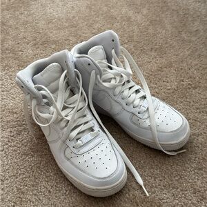 White Nike airforce ones